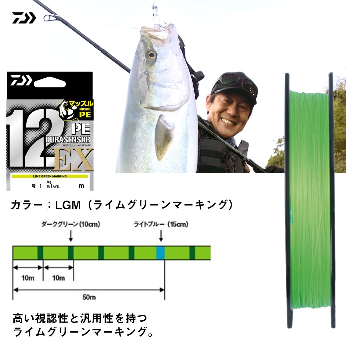 Amazon.co.jp: ダイワ(DAIWA) PEライン UVF PEデュラセンサー×12EX+Si3